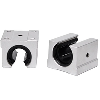 Bloc coulissant à roulement à billes linéaire LM40UUOP LM50UU SBR20, conception ouverte 40 mm, en aluminium, autolubrifiant, précision P0 pour mouvement de routeur