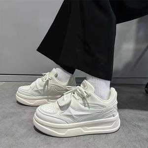2026 Fashion Big Rope Laces Bread <b>Shoes</b> <b>Men</b> Oversized Puffy Sneakers Thick Sole Height Increasing Casual <b>Shoes</b> <b>Men</b> Sports <b>Shoes</b> - Product Image 2