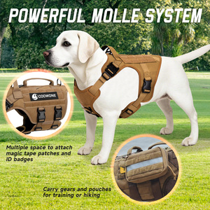 犬用ハーネスハンドル付き調整可能なジャーマンシェファードトレーニングベストウォーキング用 - Product Image 3