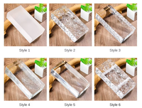 Briques courbes en cristal solide coloré pour la décoration de chambre et mur rideau, personnalisées 150*150*50mm