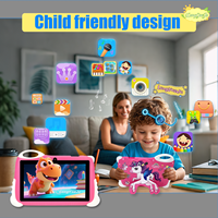Nouvelle Tablette Enfant 7 Pouces Couleurs Vives Portable HD Quad Core Processeur MTK 2 Go Mémoire 32 Go Stockage Android 12 Éducative Wi-Fi