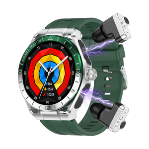 Montre connectée transfrontalière T95E avec écouteurs TWS 2-en-1 pour appels, montre de <span class=keywords><strong>sport</strong></span>, écran IPS, bracelet en silicone - Product Image 4
