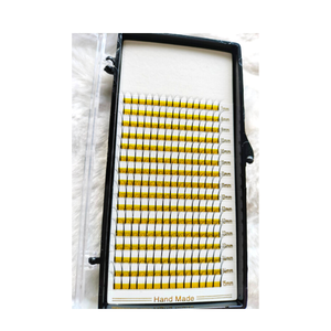 Alta calidad 5D etiqueta privada Salón uso belleza bandeja CC 15mm brillo oscuro pelo sintético extensiones hechas a mano fabricante de Vietnam - Product Image 3