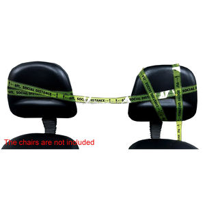 Jokez 'n' Prankz, Broma Moderna, Regalo Novedoso, Rollo de Cinta de Distancia Social de 60 Pies, Plástico, Certificado EN71, Modelo 315H/60 Cube - Product Image 5