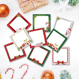 Aimant de réfrigérateur personnalisé joyeux Noël décoratif créatif tendance esthétique nature bloc-notes décoratif bloc-notes Notes autocollantes - Product Image 4