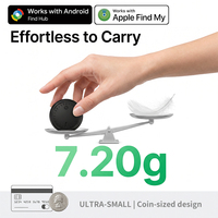 Pour les personnes qui ont tendance à oublier : Localisateur intelligent à double système, mini balise ultra-fine de 7 mm pour collier de chat, indice de protection IP66, anti-perte