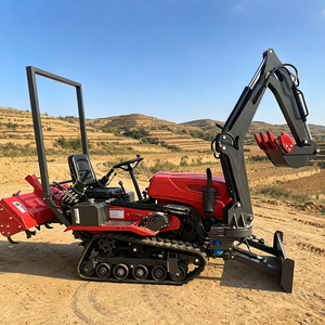 Mini tracteur agricole sur chenilles de 35 CV à 50 CV avec petites chenilles en caoutchouc à vendre, doté de composants essentiels de pompe et d'engrenages - Product Image 3