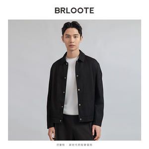 แจ็กเก็ตปกเสื้อแจ็คการ์ดสำหรับผู้ชายที่มีคลิปคุณภาพสูงแบบลำลองสามารถปรับแต่งลายและสีได้สำหรับฤดูใบไม้ผลิขนาดใหญ่ - Product Image 3