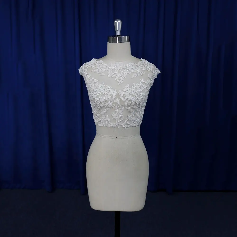 Kapmouwtjes Wedding Accessaries Bridal Bolero Jas Met Kant Applicaties