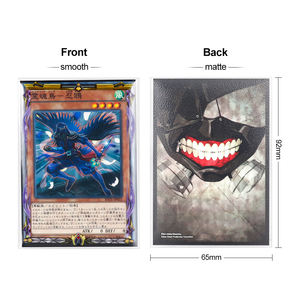 สุนัขจิ้งจอกสีเทาแบบกำหนดเองขอบเหนือแขนเสื้อสำหรับการ์ดอักขระ ygo (วัสดุ PP 100%) - Product Image 4