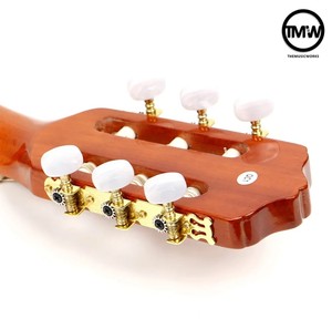 Beginner Acoustic Classical <b>Nylon</b> <b>String</b> <b>Guitar</b> with Spruce Body Modern Style 47.5cm Length for Yoga & Pilates - Product Image 4