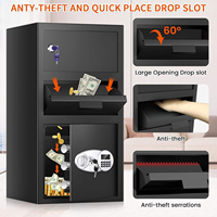 Caja Fuerte Grande para Depósitos Comerciales, Anti-Robo, con Huella Dactilar, para Guardar Llaves Rápidamente, Construcción de Acero Aleado, WeiChi WW002