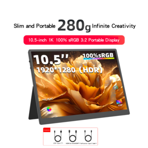 Monitor Portátil HD de 10.5 Pulgadas Apto para Oficina y Juegos, con Calidad de Imagen Exquisita y Portabilidad - Product Image 1