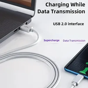 Câbles de données USB-A Type C, charge rapide 2A, chargeur pour <span class=keywords><strong>téléphone</strong></span> portable <span class=keywords><strong>Samsung</strong></span> Huawei Android, <span class=keywords><strong>cordon</strong></span> de batterie externe 0,2M 0,5M à 1M 2M 3M - Product Image 5
