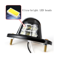 Nouveau modèle Hilmo LED-62, éclairage de plaque d'immatriculation, 6 LED, grand camion, fer, 12V-24V, pour remplacement