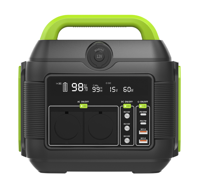 Best Outdoor Power Supply 600W Lithium Ion Energy System Charging Rechargeable Solar Generator Portable Power Station for Laptop