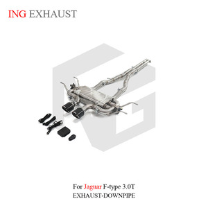 Válvula de sistema de escape de acero inoxidable a la moda ING Catback para Jaguar F-type 3,0 T con piezas de tubo de giro automático de alto rendimiento - Product Image 2