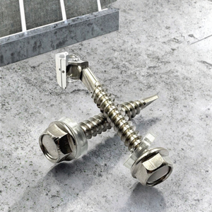 <span class=keywords><strong>Vis</strong></span> autoperceuses à tête hexagonale <span class=keywords><strong>pour</strong></span> meubles, en acier au carbone zingué/nickelé, qualité OEM, avec capuchon hexagonal et filetage fin, classe 6, DeMai - Product Image 5