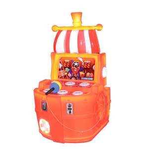 Navire de guerre pirate Whack-a-Mole Machine de console de jeu à taraudage à trou à pièces Console interactive amusante à saisir - Product Image 5