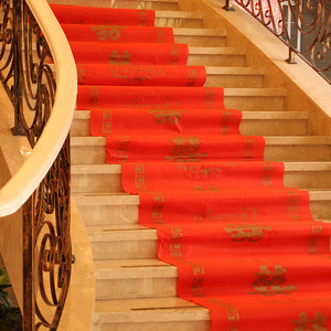 Alfombra roja Xijiale para bodas, de tela no tejida, con diseño auspicioso, para sala de estar, dormitorio y escaleras. - Product Image 3