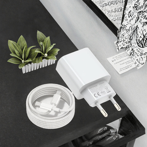 Cargador USB-C PD de 20W de Alta Calidad con Cable, Adaptador de <span class=keywords><strong>Carga</strong></span> Rápida Gan <span class=keywords><strong>para</strong></span> <span class=keywords><strong>iPhone</strong></span> 15 14 13 12 <span class=keywords><strong>11</strong></span> - Product Image 2