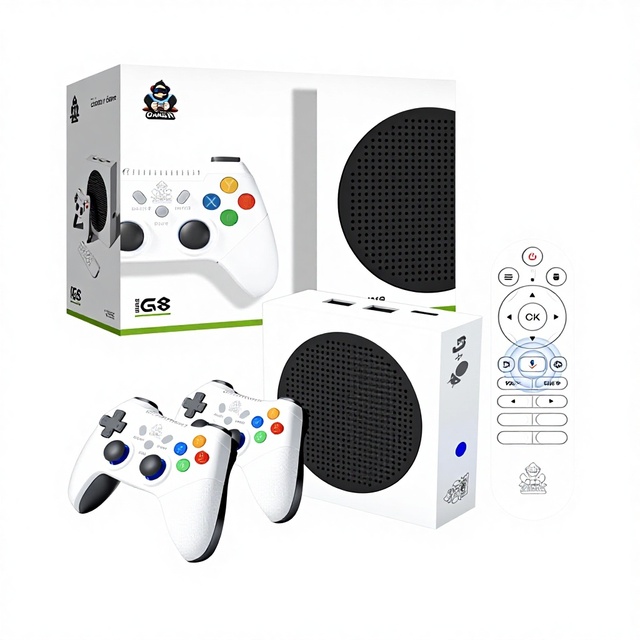 Amlogic S905Y2 Zoku G8 Android 14 Game TV Box Retro 2.4Ghz Wireless Handle Controller WiFi 6 2GB RAM Game Console Gamebox