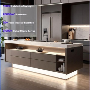 Nuovo Progetto <span class=keywords><strong>Cucina</strong></span> Completa con <span class=keywords><strong>Isola</strong></span>, Design Canadese, Laccatura Bianca Opaca, Armadietti Professionali per <span class=keywords><strong>Cucina</strong></span> - Product Image 1