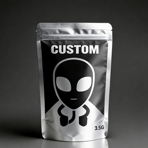 ถุงซิปล็อคแบบตั้งได้พิมพ์ลายตามสั่ง: ถุงซิปกันกลิ่นขนาด 3.5 กรัม ผลิตจากฟิล์มโพลีเอสเตอร์สำหรับบรรจุภัณฑ์อาหาร - Product Image 3