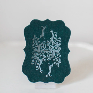 Biglietti di Auguri in Velluto con Motivo Echo in Rilievo Pressato a Mano per Ringraziamenti, Matrimoni, Feste e Natale - Product Image 5