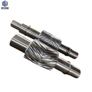 Fabricant minier en acier au carbone forgé grand arbre à engrenages à chevrons double arbre à engrenages hélicoïdaux - Product Image 1