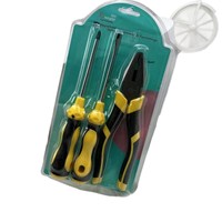 Ensemble de pinces à trois pièces, outils ménagers et industriels, jeu de tournevis et pinces, pinces épaissies en acier S2, emballage sous blister, puissant