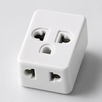 Adaptateur de prise universel rotatif en laiton industriel, double prise six trous, trois sorties, norme vietnamienne, convertisseur de courant un-vers-trois, vente en gros
