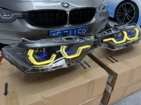 Neuer 12V 55W Upgrade RGB-Scheinwerfer für F30 F35 2012-2018 7-Farben Tagfahrlicht Sequentieller Blinker Plug-and-Play