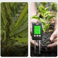 Détecteur intelligent de nutriments du sol 6-en-1 2026 – Testeur portable de pH, humidité, fertilité, température et luminosité pour jardin