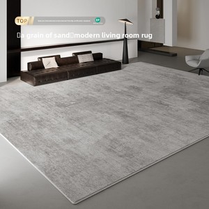 Tapis gris en velours persan pour salon, nouvelle collection 2025, tapis de sol de luxe haut de gamme pour chambre à coucher, lavable, effaçable, imperméable - Product Image 5