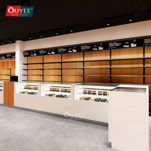 Vitrine en verre de vente au détail vitrine de magasin de tabac affichage en verre de l'île de vente au détail affichage de salle d'exposition de cigares verre de magasin de fumée - Product Image 1