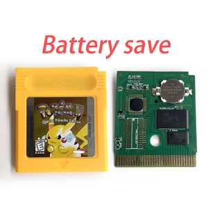 Cartucho de Ahorro de Batería para Videojuegos, Versión Dorada, Rojo, Azul, Verde, Plateado, Amarillo Cristal para Gbc, Cartucho de Juego de 7 Colores - Product Image 5