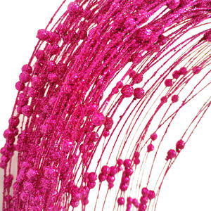 Saule <span class=keywords><strong>pleureur</strong></span> décorations de noël poudre d'or Berry chaîne paillettes mousse pour salon décoration fleurs décoratives plantes - Product Image 2