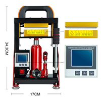 Nouvelle Presse Hydraulique à Double Chauffage pour l'Extraction de la Colophane et la Sublimation de Poudre d'Agarwood Compressée Pressée à Chaud