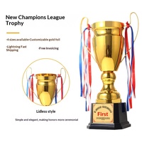 Nouveau trophée pour match de football Big Ears Trophy, prix créatif, logo personnalisé disponible, cadeau d'entreprise, trophée personnalisé avec dorure à chaud