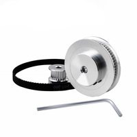 Kit de courroie de transmission synchrone 2GT GT2, 20/60 dents, rapport de réduction 1:3, largeur de courroie 6 mm