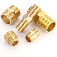 Raccord en laiton usiné CNC, raccord de 1 pouce, rallonge en laiton, adaptateur de tuyau d'incendie avec filetage BSP NPT G M