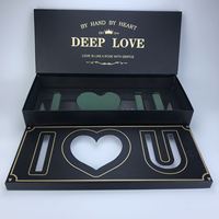 Boîte Cadeau de Fleurs en Gros Saint-Valentin « Je T'aime » avec Mousse et Boîtes de Fleurs Fête des Mères Imprimant un Amour Profond pour Bouquets