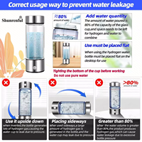 2025 meilleur vendeur amélioré hydrogène bouteille d'eau hydrogène Machine à eau SPE hydrogène bouteille d'eau générateur