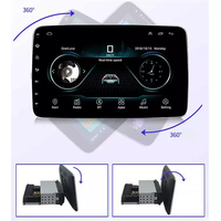Lecteur multimédia Android universel 1 Din 9 10,1 pouces, lecteur DVD de voiture, cadre rotatif à 360 degrés, autoradio rotatif