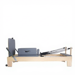 Lit de Pilates Commercial Professionnel Durable et Écologique en Bois d'Érable, Logo Personnalisable, Lit de Santé Réglable Adapté - Product Image 1