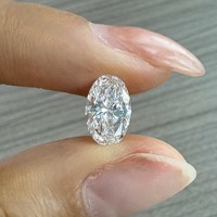 DEF VVS 1ct 2ct 3ct 4ct 5ct 6ct 7ct 8ct 10ct Oval Kesim Laboratuvarda Yetiştirilmiş Elmas IGI Sertifikalı CVD&HPHT Laboratuvar Elması