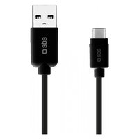 CABLE DE CARGA Y DATOS USB C 2.0 Negro 1.5m TECABLEMICROC15K