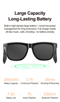 Gafas Inteligentes con IA Económicas, Auriculares con Cámara, Llamadas BT, Reconocimiento de Música, Traducción por Voz con IA, Tres Lentes, XK One Touch