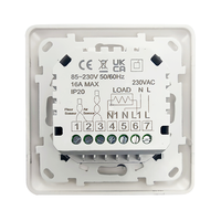 Termostato Inteligente WIFI Telin para Calefacción por Suelo Radiante, Control por Aplicación TUYA, Moderno para Apartamentos, Temperatura Ambiente Digital